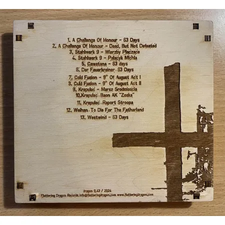 dragon 0.43 Various Artists - 63 Days wooden digipack CD