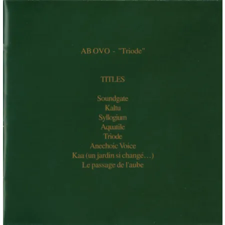 dragon 0.14 Ab Ovo - Triode CD