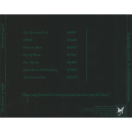 dragon 0.15 No Festival Of Light – If God Lived On Earth, We Would Break His Windows CD